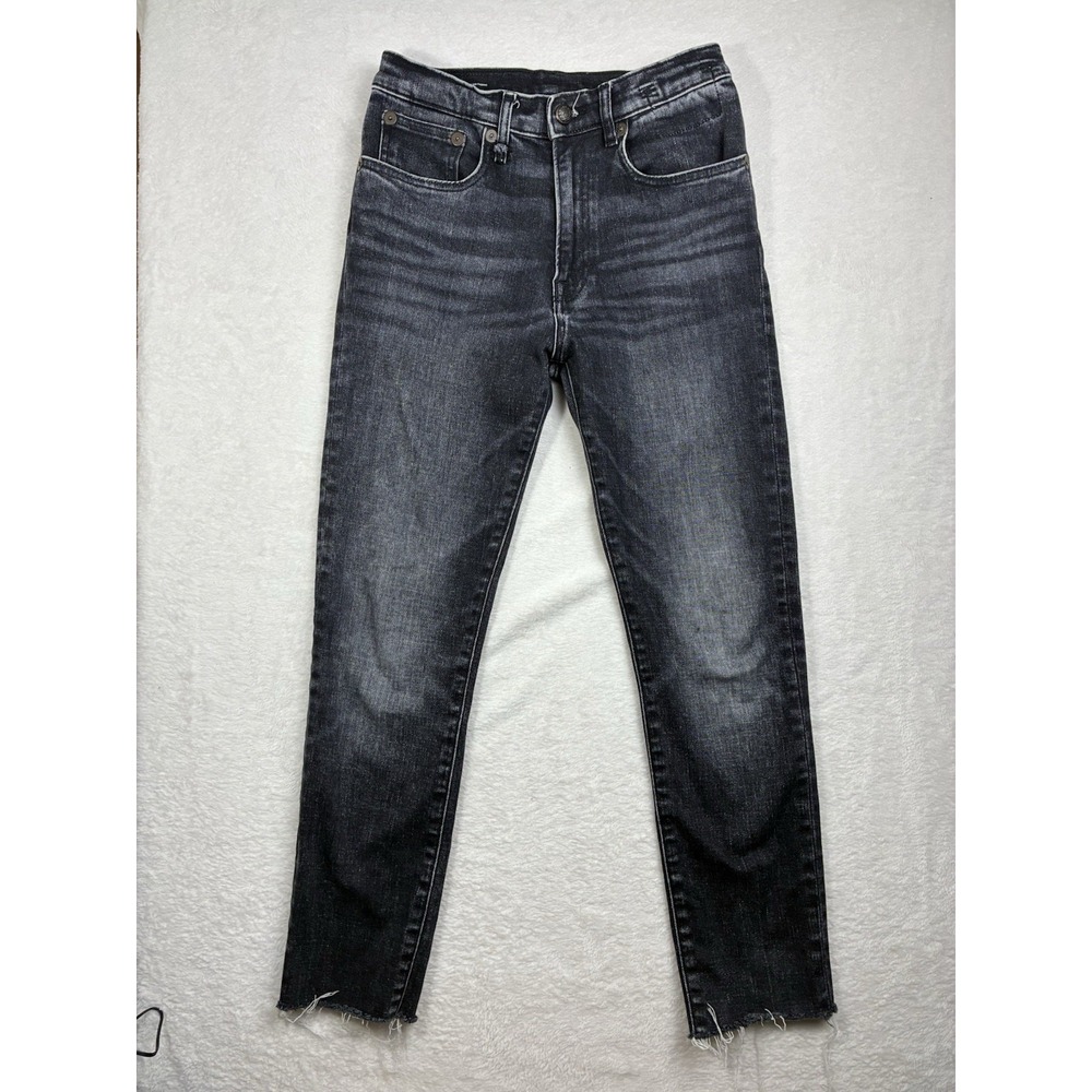 R13 High-Rise Skinny Black Wash Jeans Size 26